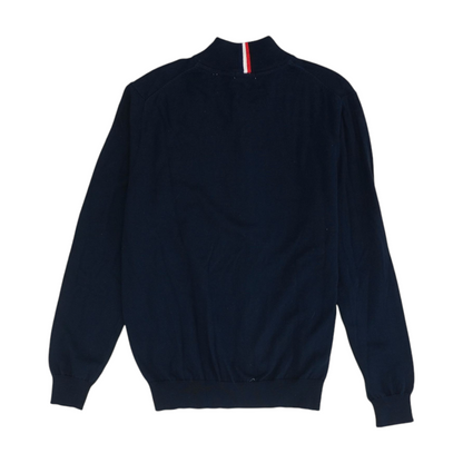 Navy Solid Cardigan Sweater