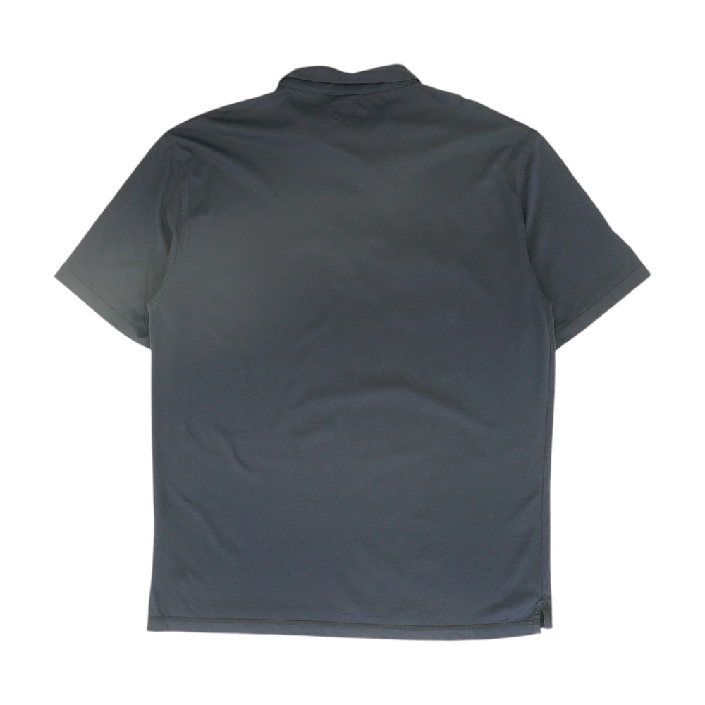 Navy Solid Short Sleeve Polo
