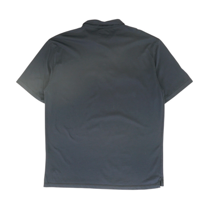 Navy Solid Short Sleeve Polo