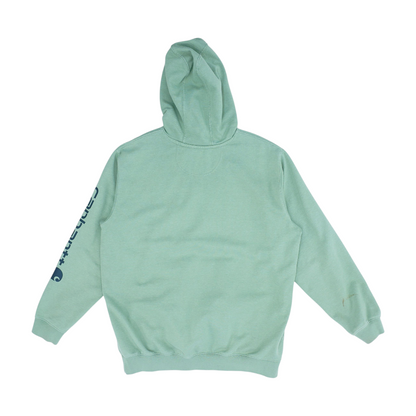 Green Solid Hoodie Pullover
