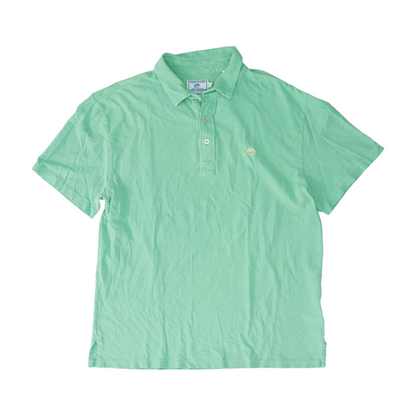 Green Solid Short Sleeve Polo