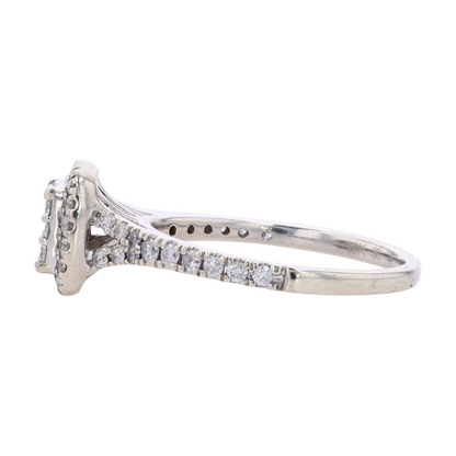 3/8 ctw 10K Sterling Silver Diamond Engagement Ring