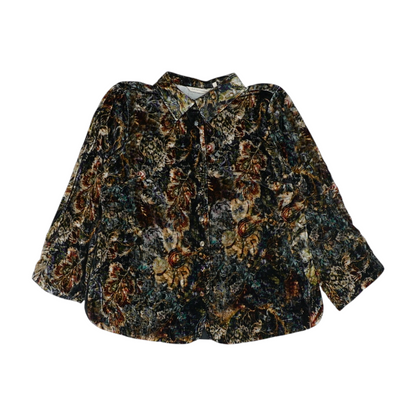 Multi Petite Floral Button Down
