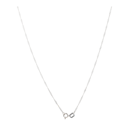 1 1/8 ctw 18K White Gold Diamond Pendant Necklace