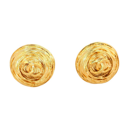 Costume Vintage 1994 Birds Nest Interlocking Logo Clip On Earrings