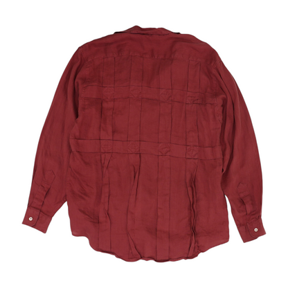 Red Button Down