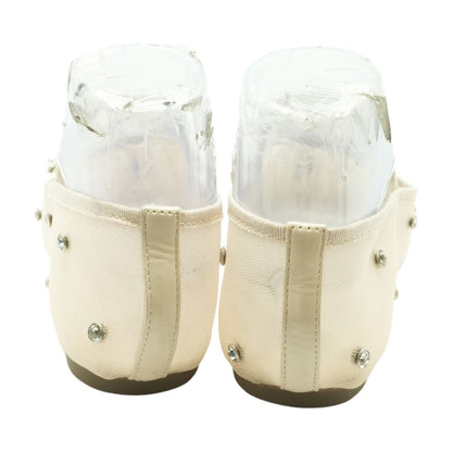 Nude Mary Jane Flats