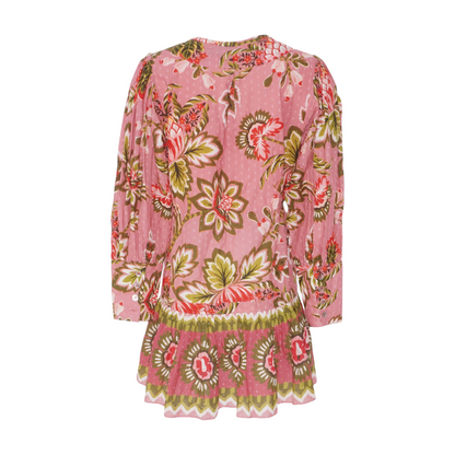 Pink Floral Mini Dress