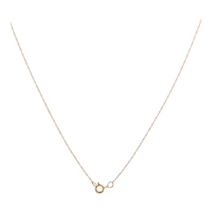 14K Yellow Gold Emerald Pendant Necklace