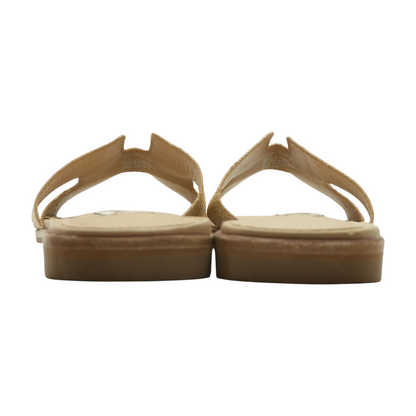 Tan Flat Sandals