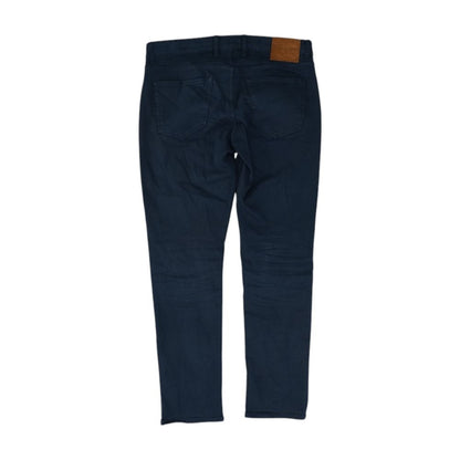 Blue Solid Chino Pants