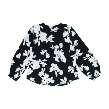 Black Floral Blouse