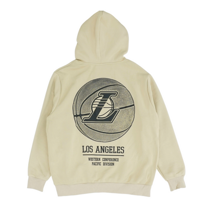 Tan Los Angeles Lakers Solid Hoodie Pullover
