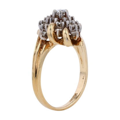 1/2 ctw 14K Two-Tone Gold Diamond Fashion Ring