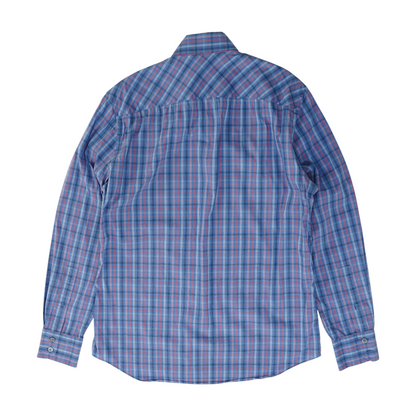 Blue Check Long Sleeve Button Down