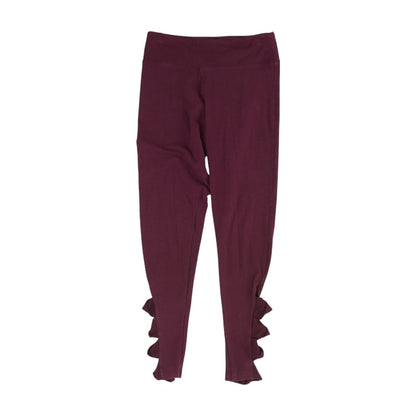 Burgundy Solid Leggings