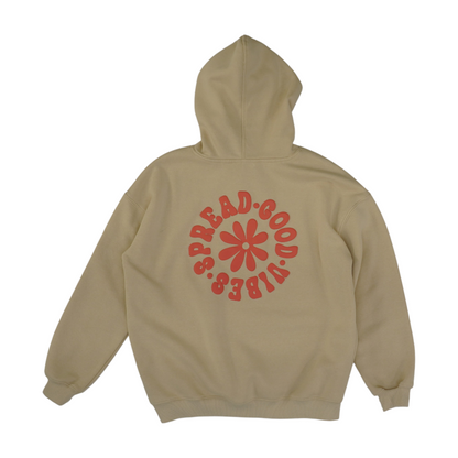 Beige Hoodie Pullover