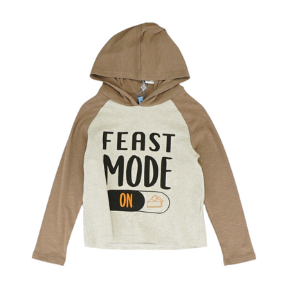 Gray Color Block Hoodie Pullover