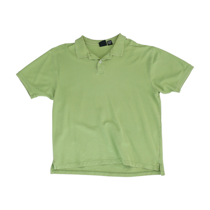 Green Solid Short Sleeve Polo