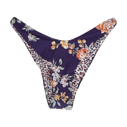 Purple Floral Swim Bottom