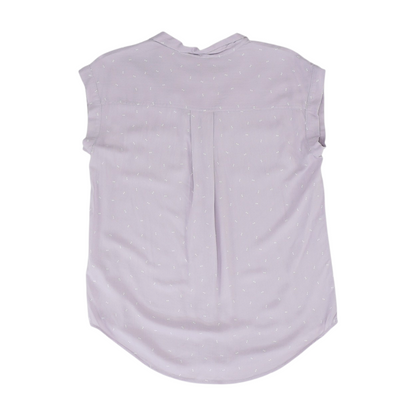 Purple Polka Dot Button Down