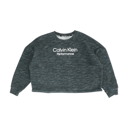 Gray Solid Sweatshirt Pullover
