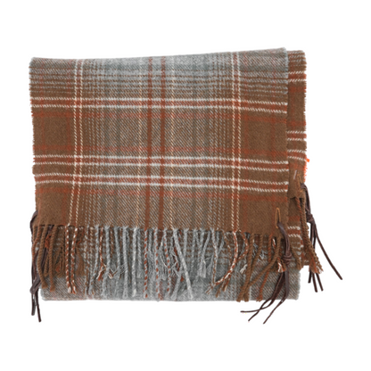 Brown Plaid Scarf