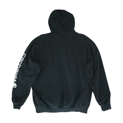 Black Solid Hoodie Pullover