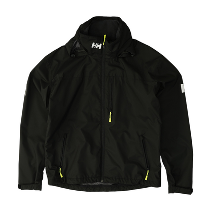 Black Solid Rain Jacket