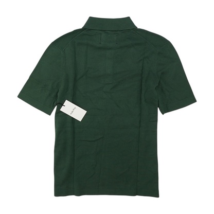 Green Solid Short Sleeve Polo