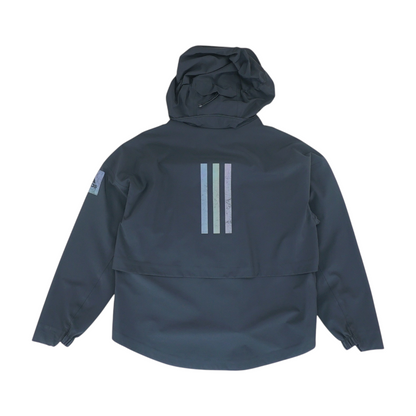 Black Solid Rain Jacket