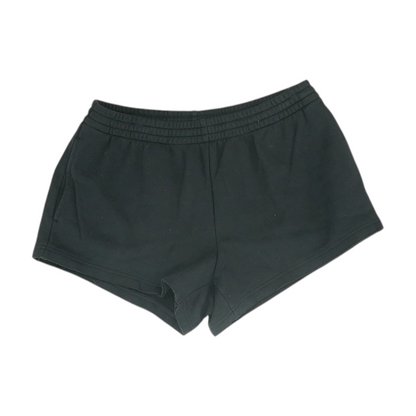 Black Solid Active Shorts