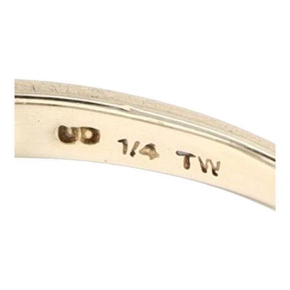 1/4 ctw 10K Yellow Gold Diamond Band Ring