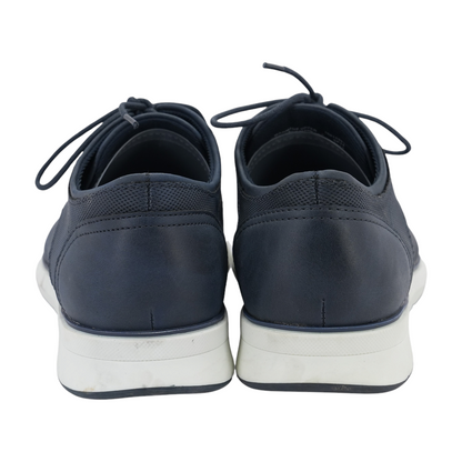 Navy Lace-Up Dress Shoes