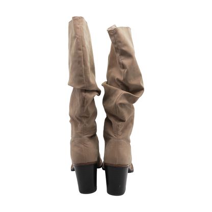 Nude Knee-High Boots