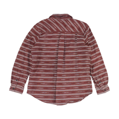 Maroon Abstract Button Down