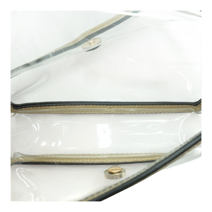 Gold Transparent Stadium Bag