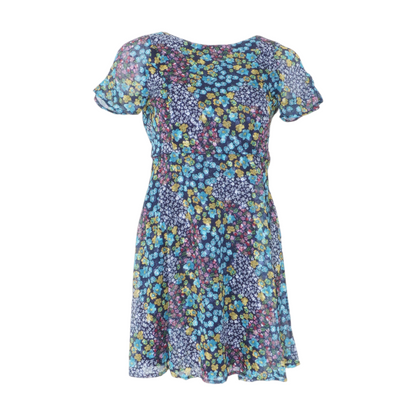 Navy Floral Mini Dress