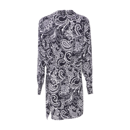 Black Paisley Mini Dress