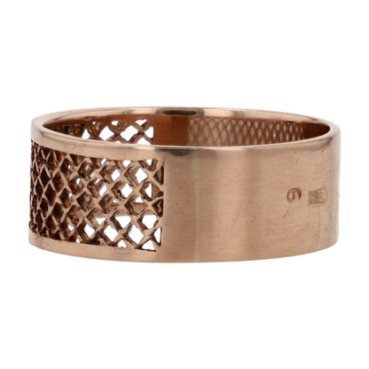 14K Rose Gold Band Ring