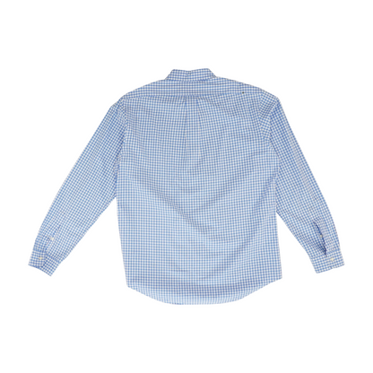 Blue Check Long Sleeve Button Down