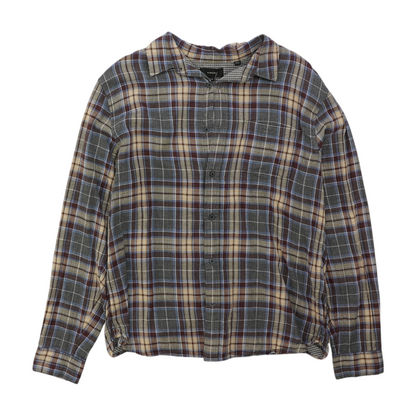 Multi Plaid Flannel Button Down