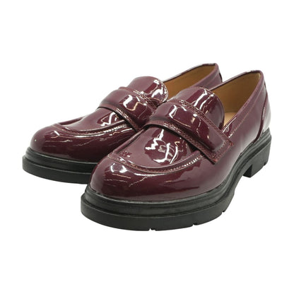 Burgundy Loafer Flats