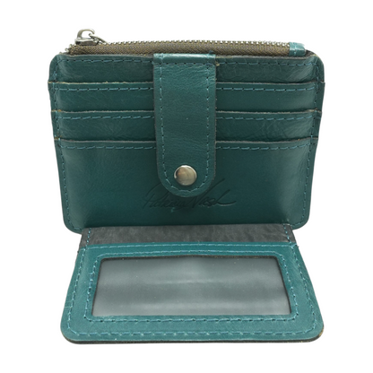 Teal Card Case Wallet