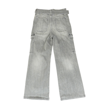 Gray Wide Leg Jeans