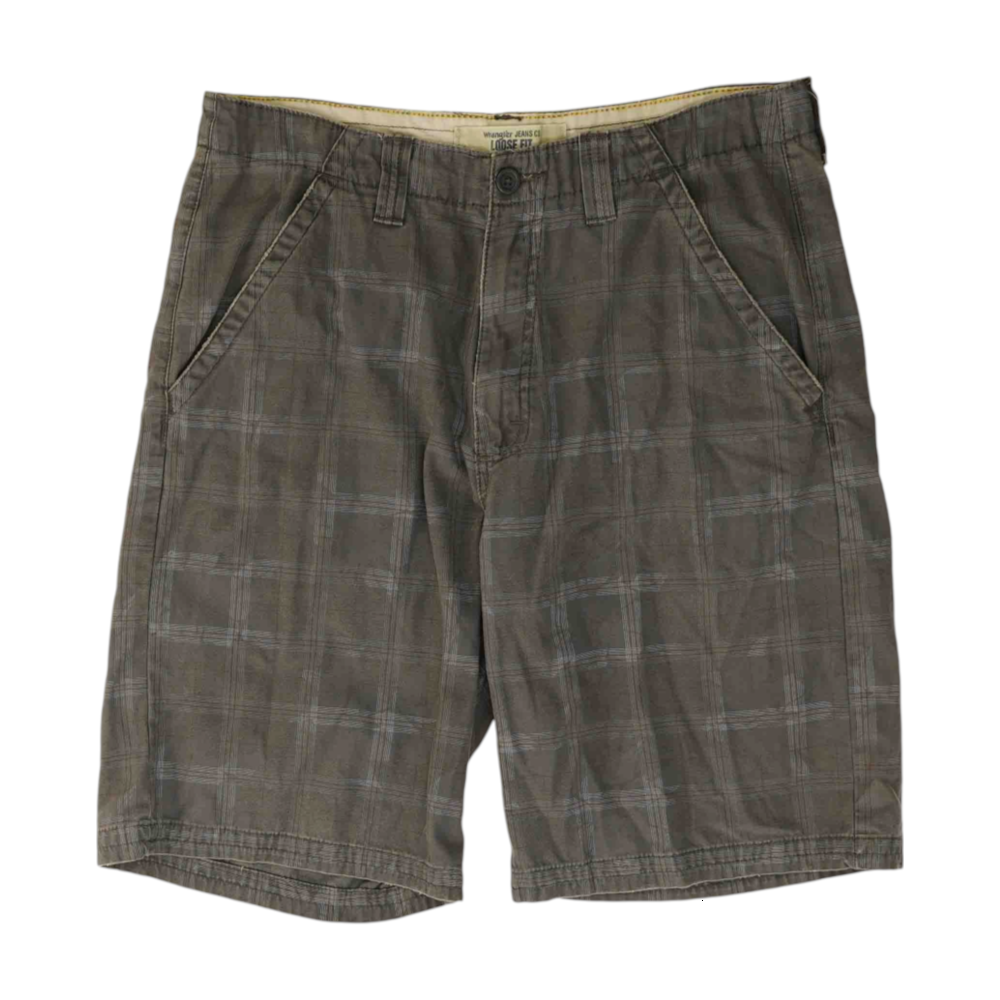 Gray Plaid Chino / Khaki Shorts