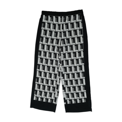 Black Abstract Pants