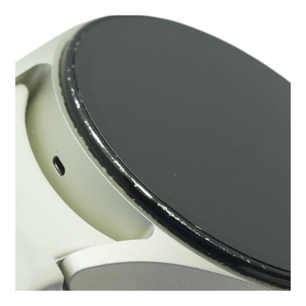 40mm Galaxy Watch7 Silver Smartwatch White Band S/M