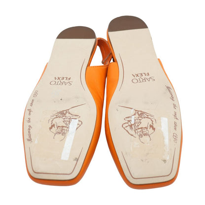Orange Ballet Flats