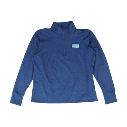 Navy Solid 1/4 Zip Pullover